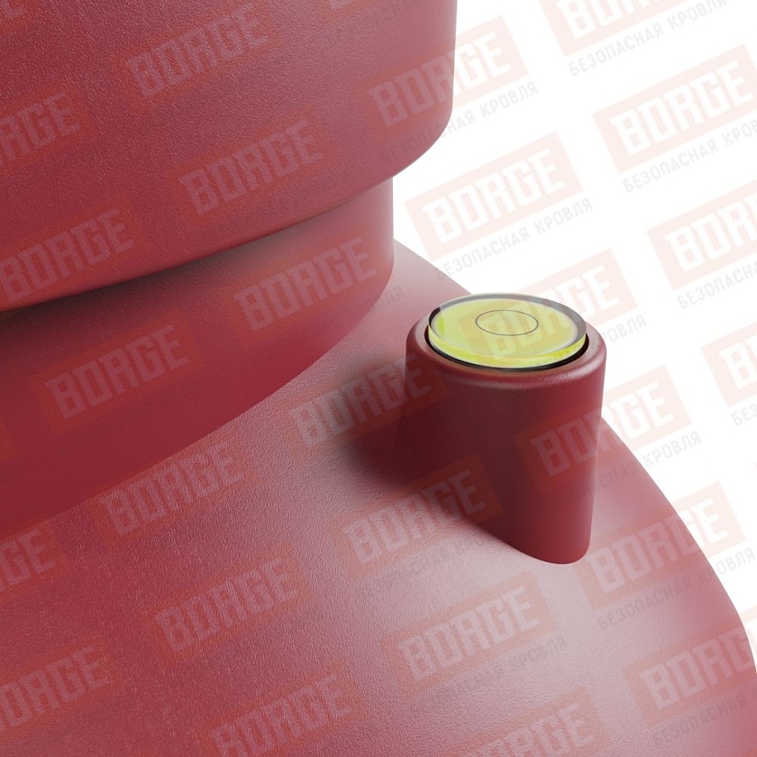 Труба вентиляционная Viotto, для профнастила С21, d-110мм, h-550мм, утепленная, красное вино (RAL 3005)