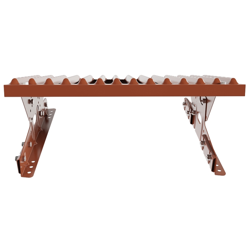 Ступень кровельная BORGE, для фальцевой кровли, терракотовый (RAL 8004)