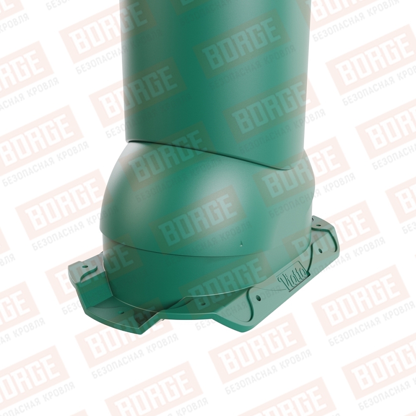 Труба вентиляционная Viotto, для профнастила С20, d-125мм, утепленная, зеленый мох (RAL 6005)