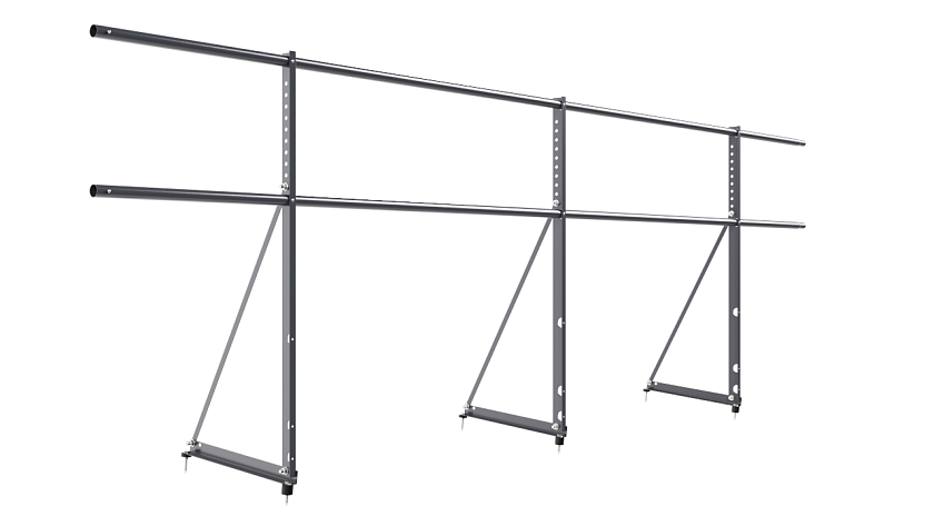 Ограждение кровельное NewLine H-90см, 3м, серый графит (RAL 7024)