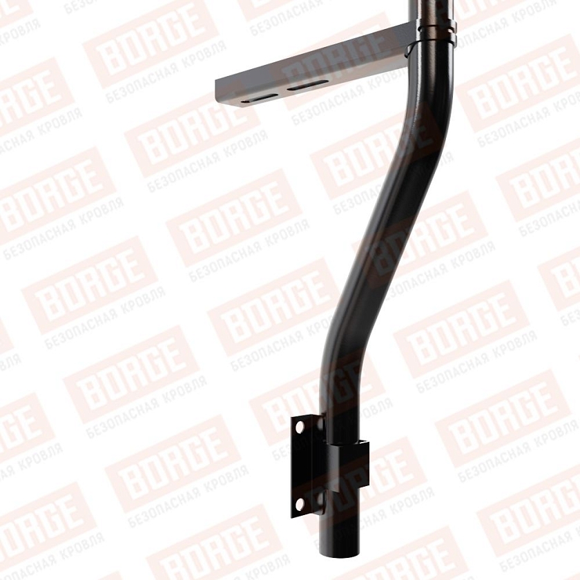 Ограждение парапетное BORGE H-30см, 3м, чёрный (RAL 9005)