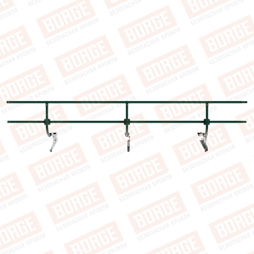 Ограждение кровельное BORGE H-60см, 3м, зеленый мох (RAL 6005)