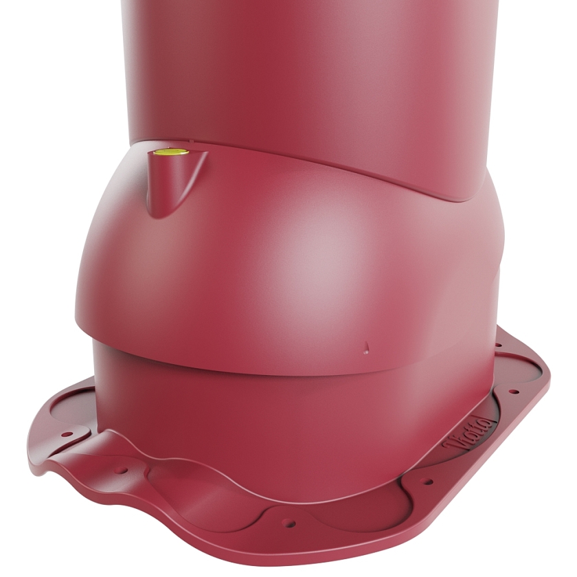 Роторная вентиляция Viotto, для МЧ Финнера, d-110мм, неутепленная, красное вино (RAL 3005)