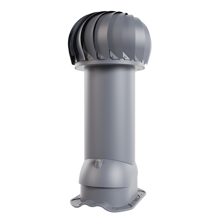 Роторная вентиляция Viotto, для МЧ Финнера, d-110мм, неутепленная, серый графит (RAL 7024)