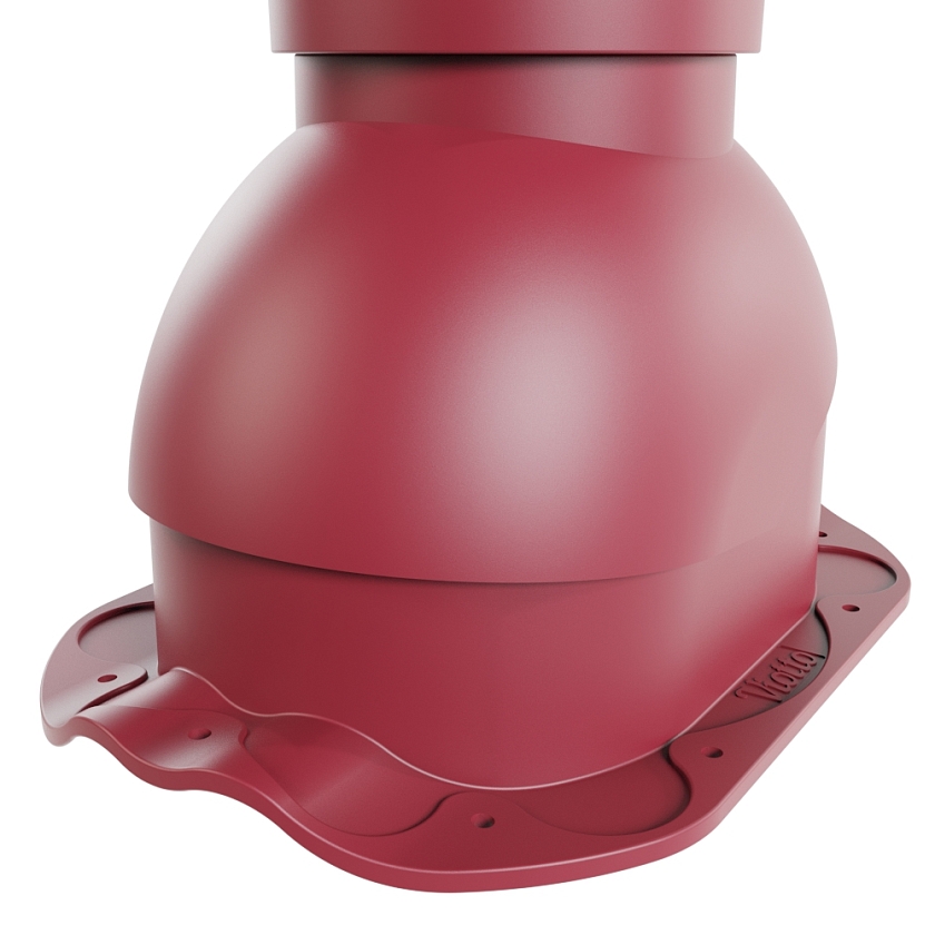 Выход вентиляции канализации Viotto, для МЧ Финнера, красное вино (RAL 3005)