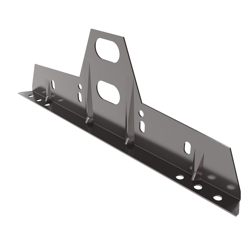 Универсальный кронштейн Русский Рубеж 25х45мм, оцинк., серо-коричневый (RAL 8019)