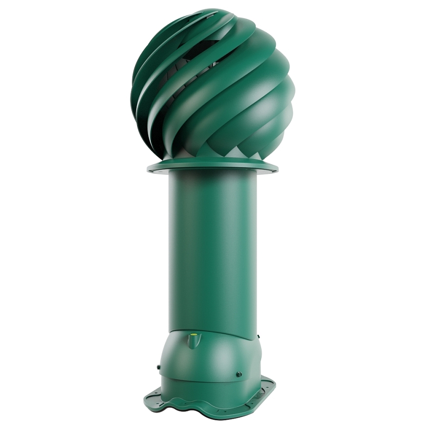 Роторная вентиляция Viotto, для МЧ Финнера, d-150мм, утепленная, зелёный мох (RAL 6005)