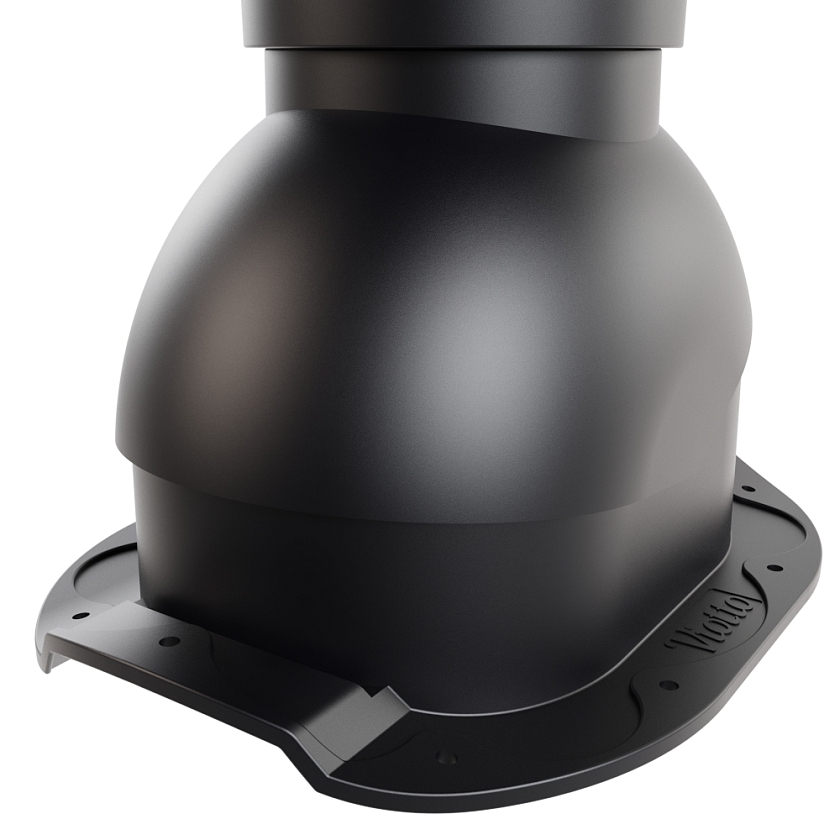 Выход вентиляции канализации Viotto, для МЧ Адаманте, чёрный (RAL 9005)