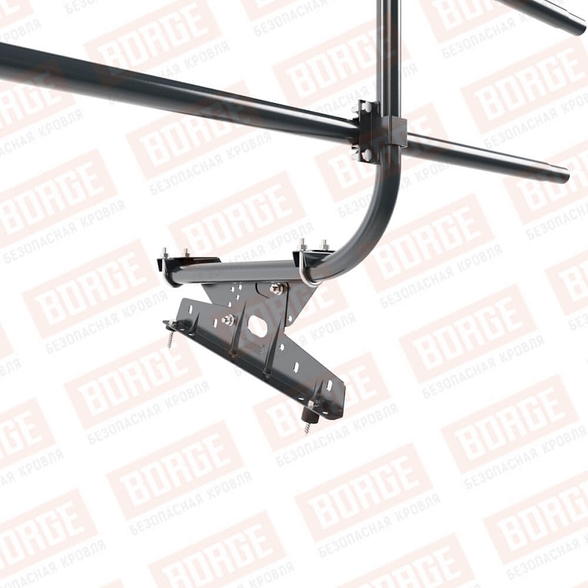 Ограждение кровельное BORGE H-60см, 3м, антрацитово-серый (RAL 7016)