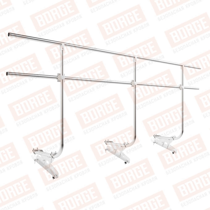Ограждение кровельное BORGE H-120см, 3м, цинк