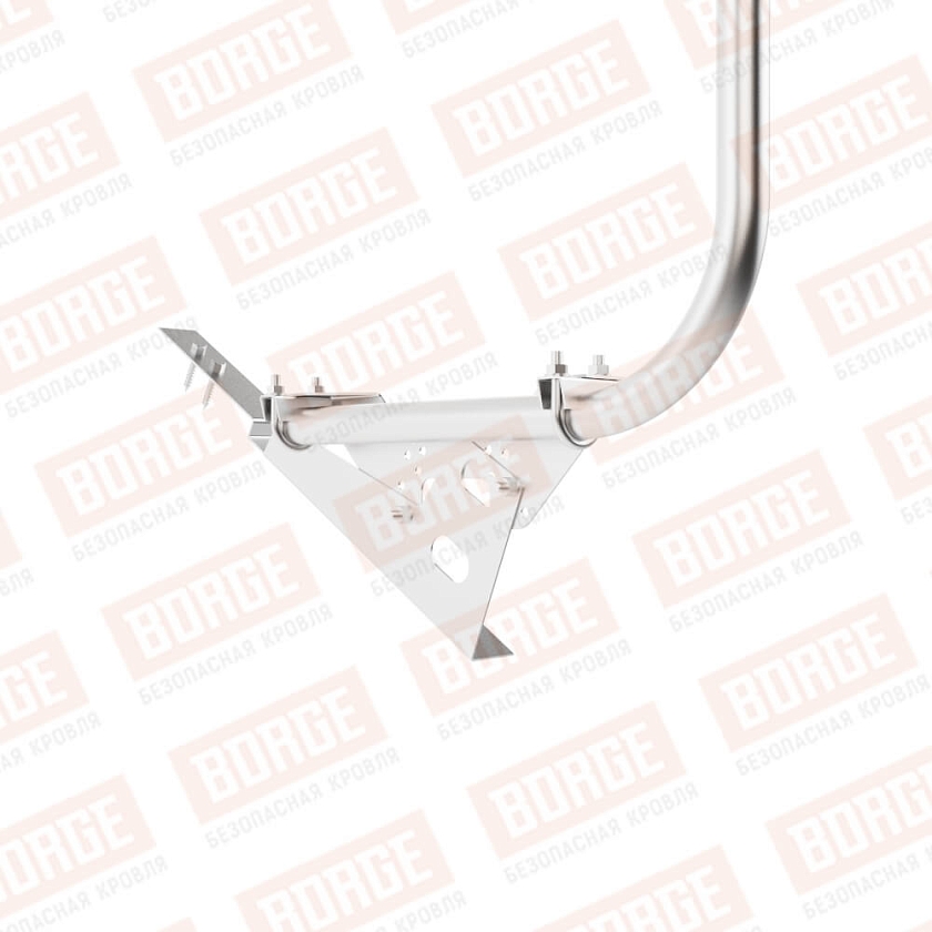 Ограждение кровельное BORGE H-90см, 3м , для композитной черепицы, цинк