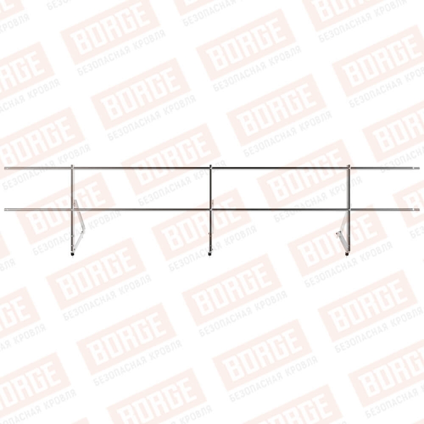 Ограждение кровельное Русский Рубеж H-60см, 3м, цинк