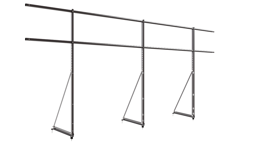 Ограждение кровельное NewLine H-120см, 3м, серо-коричневый (RR 32)