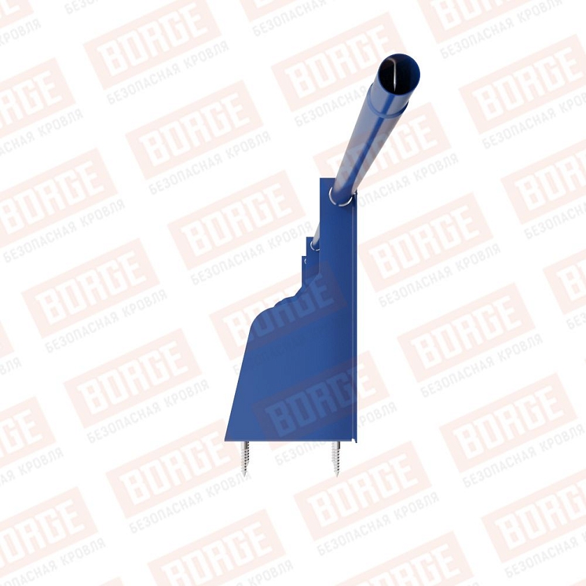 Ограждение плоских кровель NewLine Н-30, 3м, верхнее крепление, сигнально-синий (RAL 5005)