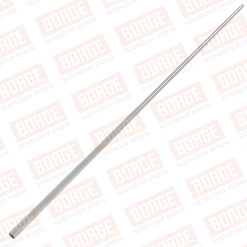 Труба NewLine D-25мм, 3м, бело-алюминиевый (RAL 9006)