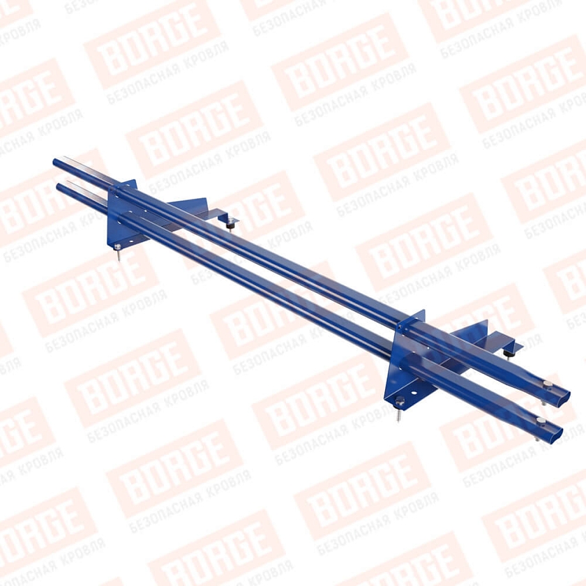 Снегозадержатель трубчатый Русский Рубеж 1,5м, 2 опоры, для МЧ с выс. ступ., окрашенный (NL-805), 350мм