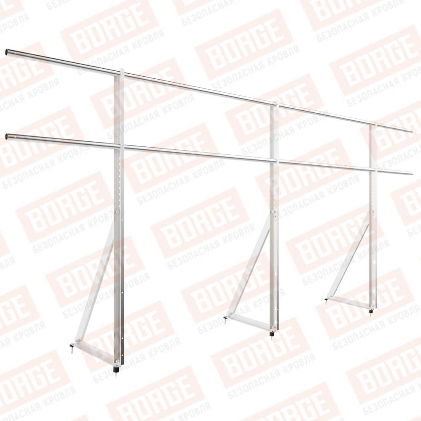 Ограждение кровельное Русский Рубеж H-120см, 3м, цинк