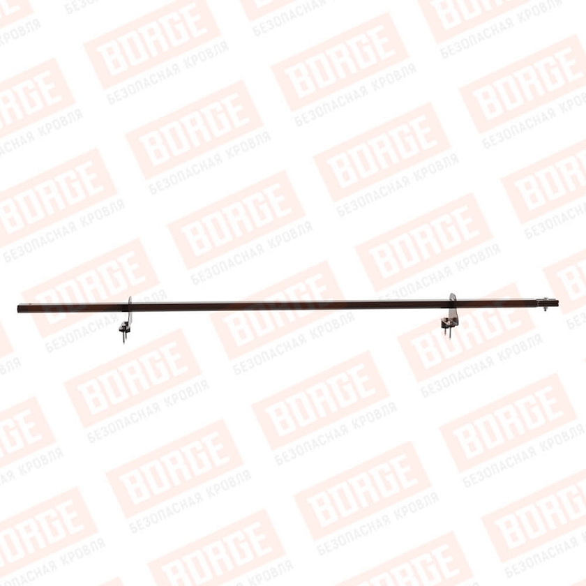 Снегозадержатель однотрубчатый BORGE 1,5м, 2 опоры, окрашенный (NL-805)