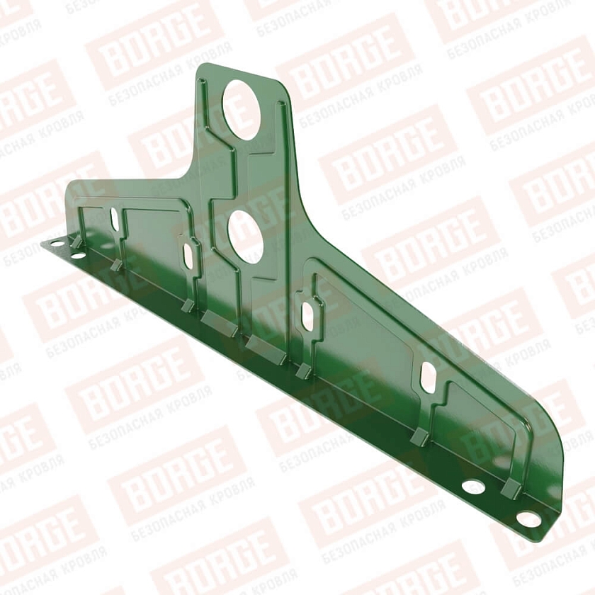 Универсальный кронштейн Русский Рубеж D-25мм, оцинк., лиственно-зеленый (RAL 6002)