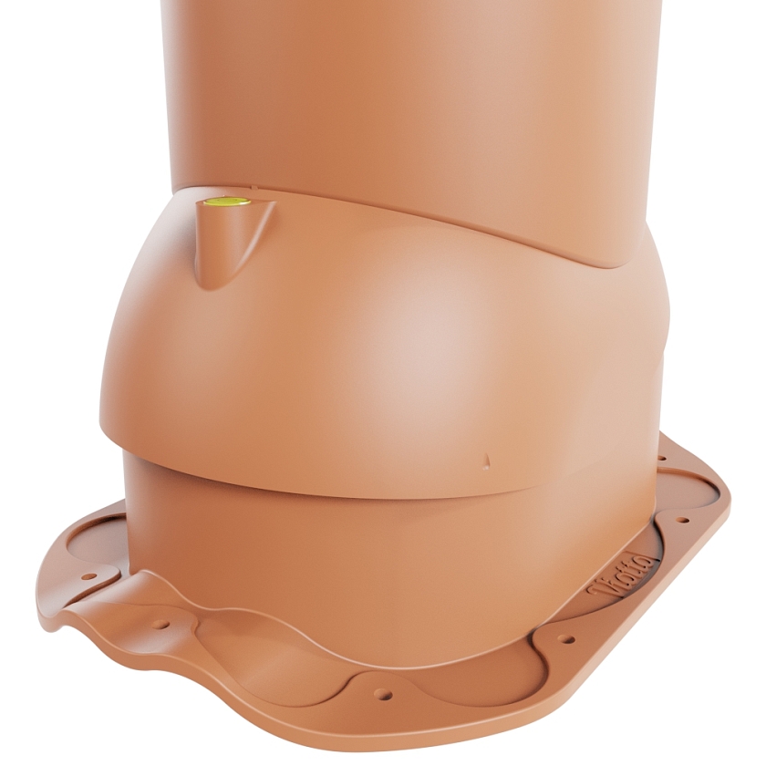 Роторная вентиляция Viotto, для МЧ Финнера, d-110мм, неутепленная, терракотовый (RAL 8004)