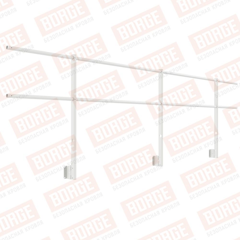 Ограждение парапетное NewLine H-90см, 3м, сигнально-белый (RAL 9003)