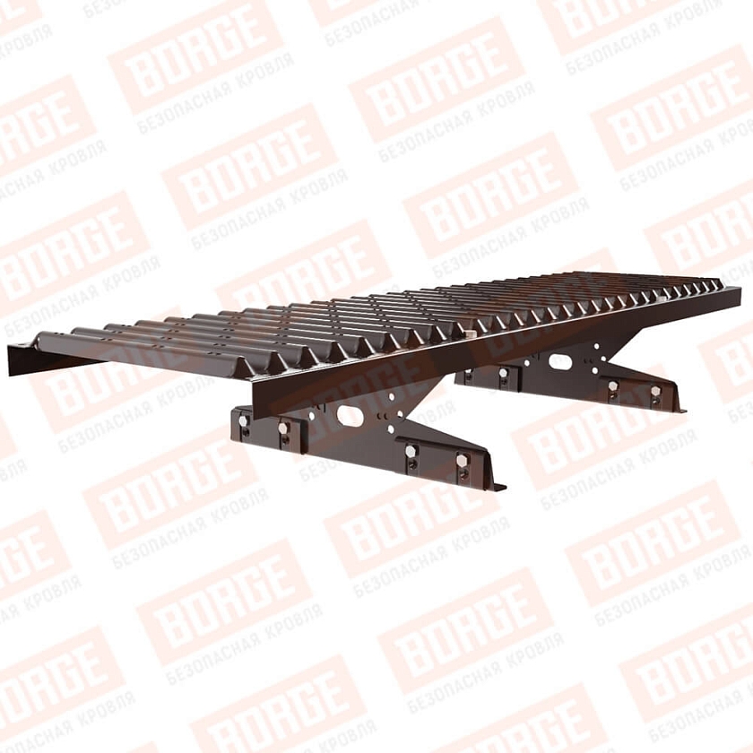 Мостик переходной NewLine 1,25м, для фальцевой кровли, коричневый шоколад (RAL 8017)