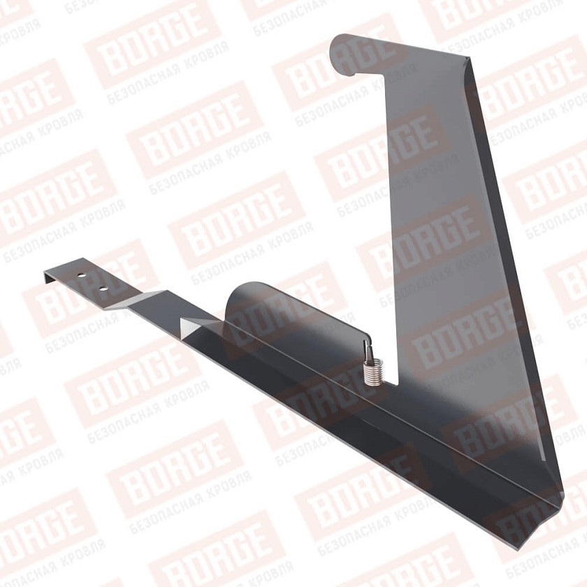 Кронштейн снегозадерживающей решетки BORGE, для черепичной кровли, серый графит (RAL 7024 matt)