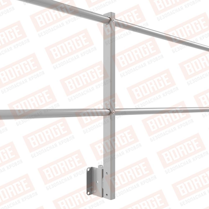 Ограждение парапетное NewLine H-60см, 3м, сигнально-серый (RAL 7004)