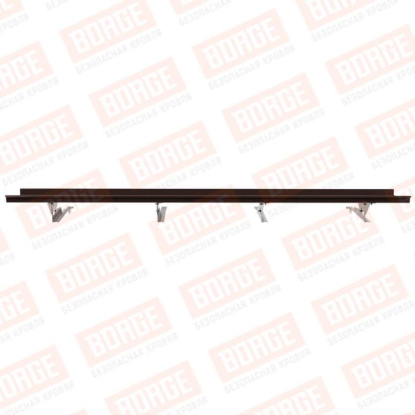 Мостик переходной BORGE 3м, для черепичной кровли, коричневый шоколад (RAL 8017)