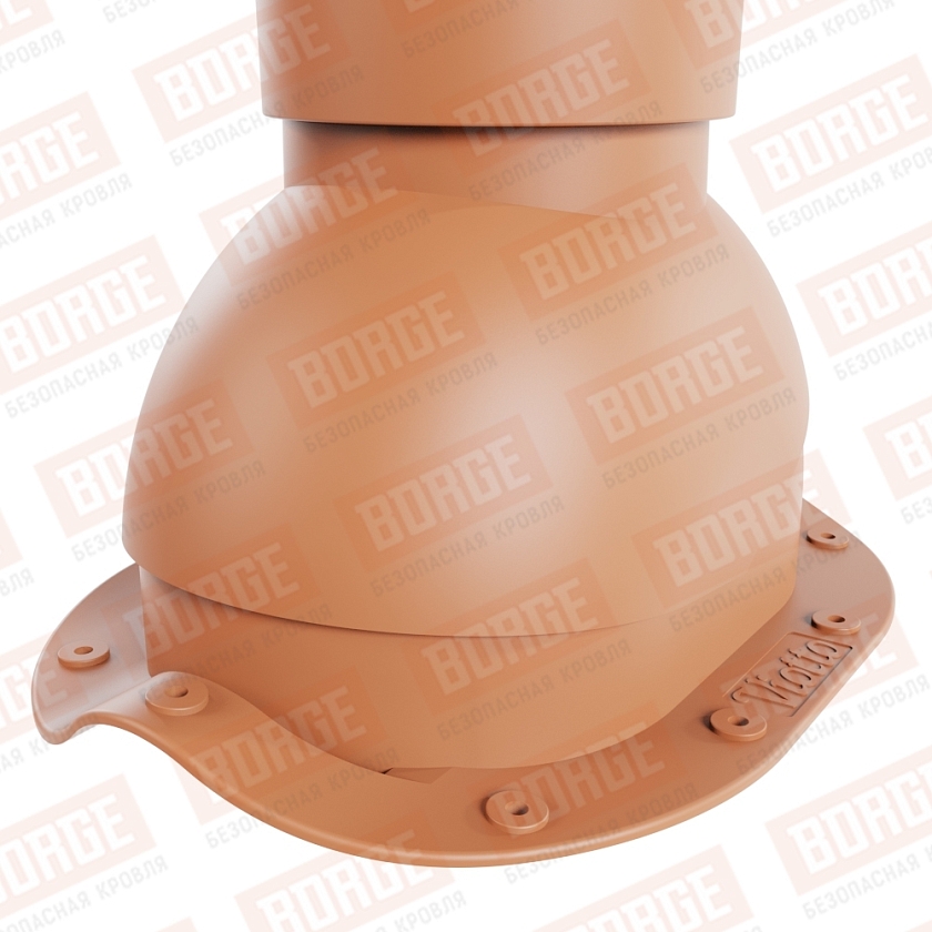 Роторная вентиляция Viotto, для МЧ Монтеррей, d-110мм, h-550мм, неутепленная, терракотовый (RAL 8004)