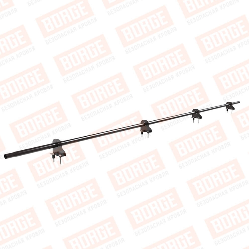 Снегозадержатель однотрубчатый NewLine 3м, D-25мм, 4 опоры, окрашенный (NL-805)