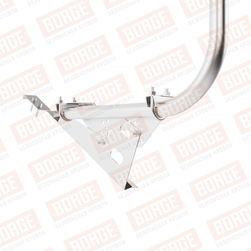 Ограждение кровельное BORGE H-90см, 3м, для черепичной кровли, цинк