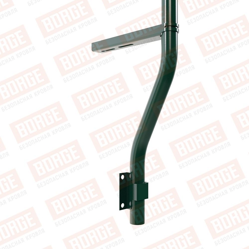 Ограждение парапетное BORGE H-60см, 3м, зеленый мох (RAL 6005)