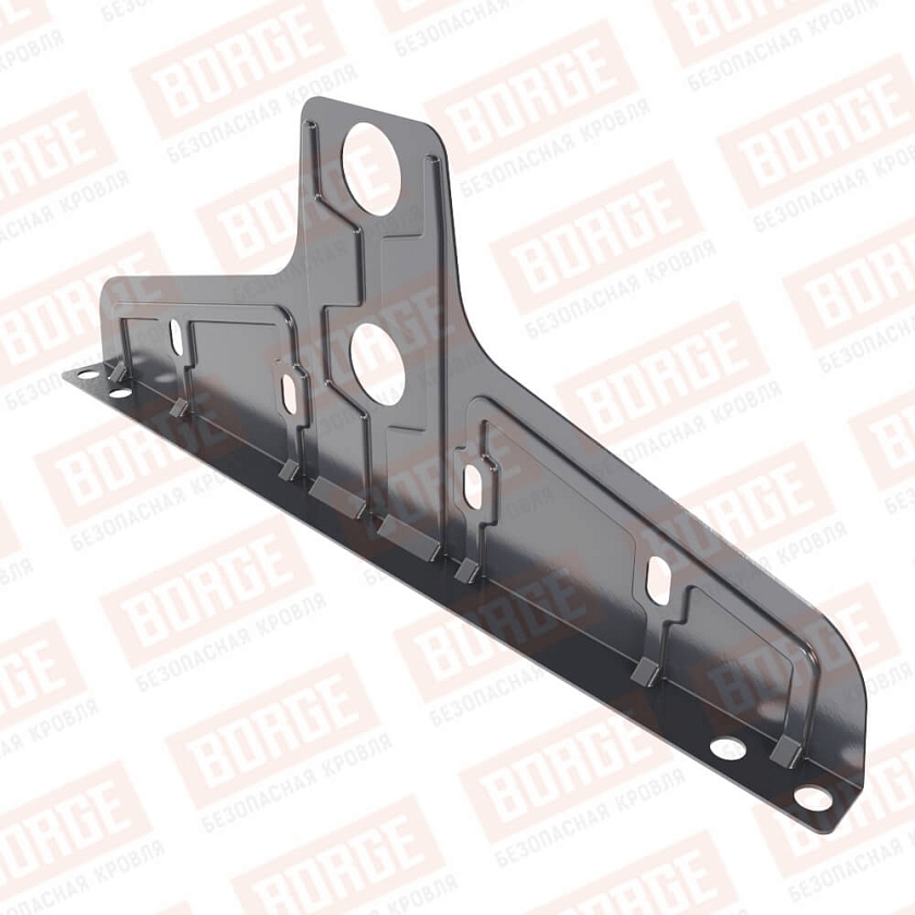 Универсальный кронштейн Русский Рубеж D-25мм, оцинк., серый графит (RAL 7024)