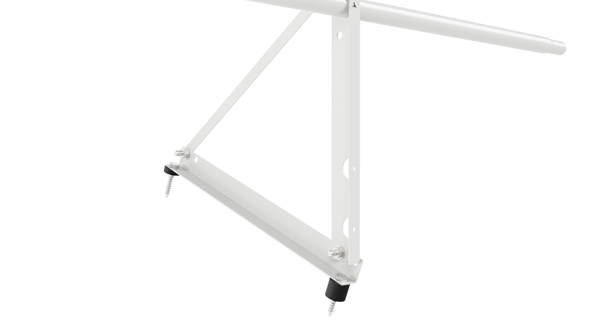 Ограждение кровельное NewLine H-60см, 3м, сигнально-белый (RAL 9003)