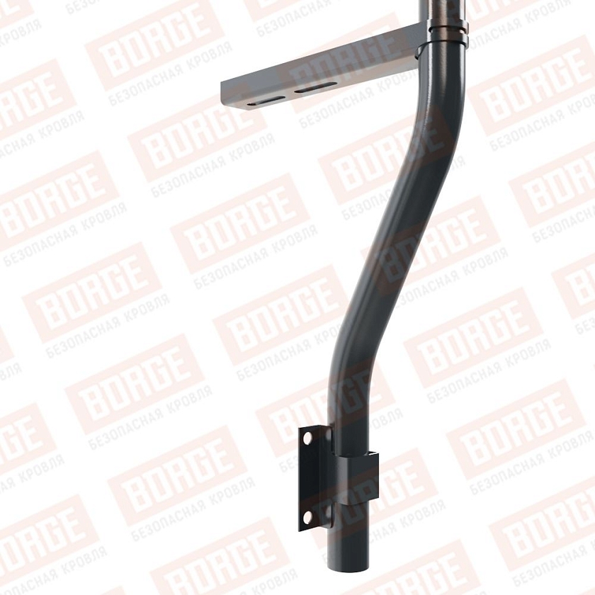 Ограждение парапетное BORGE H-30см, 3м, антрацитово-серый (RAL 7016)