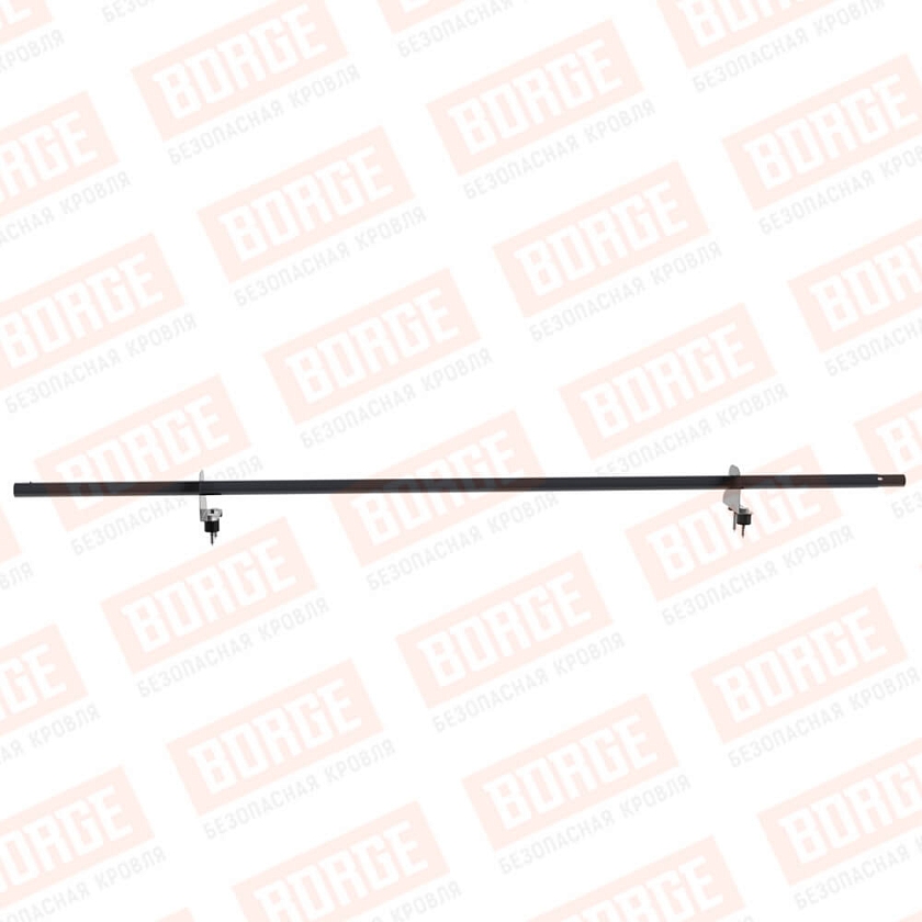 Снегозадержатель однотрубчатый NewLine 1,5м, D-25мм, 2 опоры, серый графит (RAL 7024)