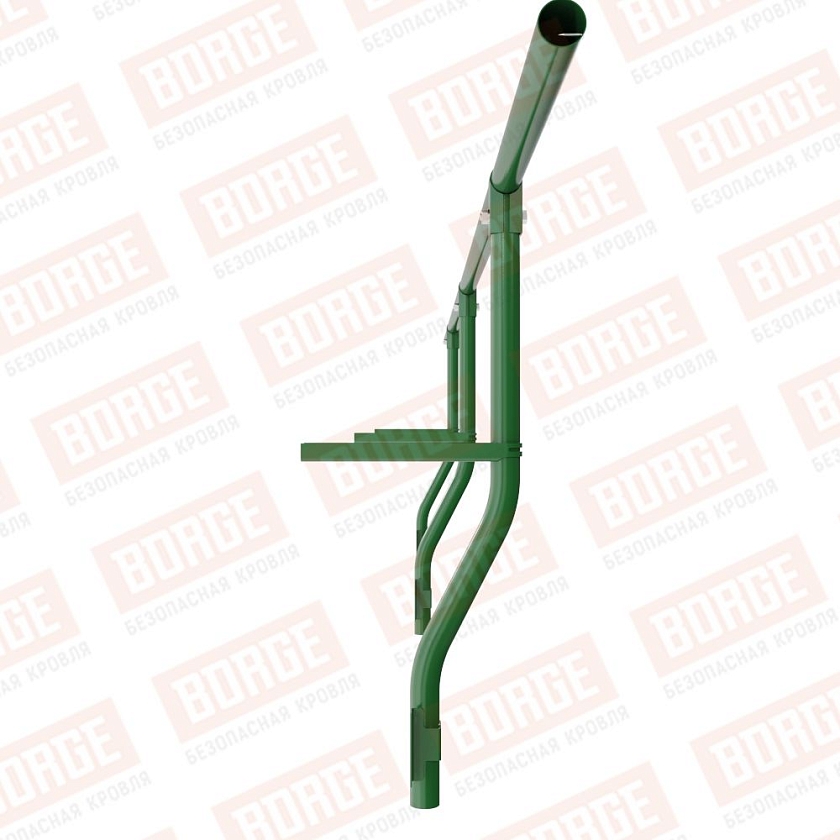 Ограждение парапетное BORGE H-30см, 3м, лиственно-зеленый (RAL 6002)