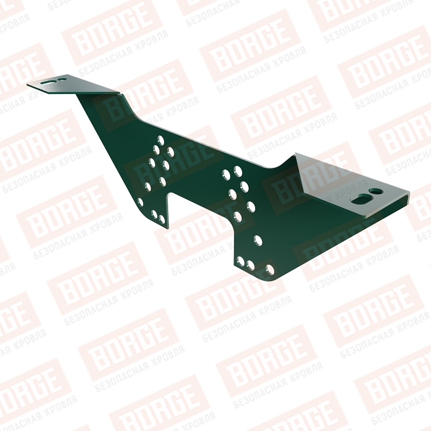 Регулировочный кронштейн BORGE, оцинк., зеленый мох (RAL 6005)