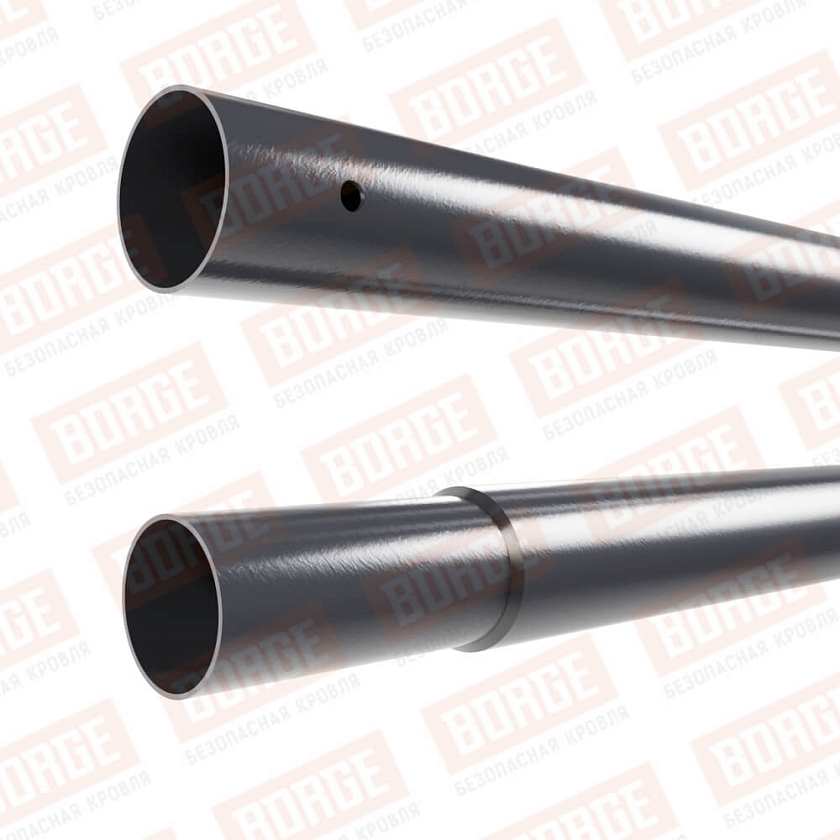 Труба NewLine D-25мм, 3м, серый графит (RAL 7024)