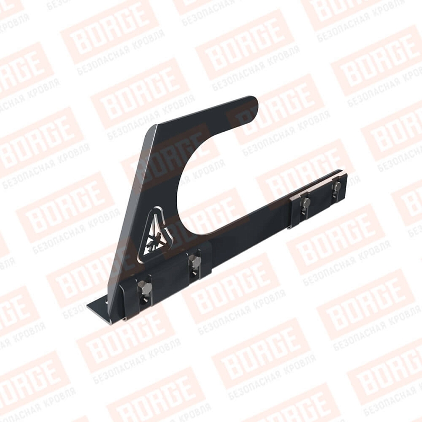 Крюк безопасности BORGE, для фальцевой кровли, антрацитово-серый (RAL 7016)