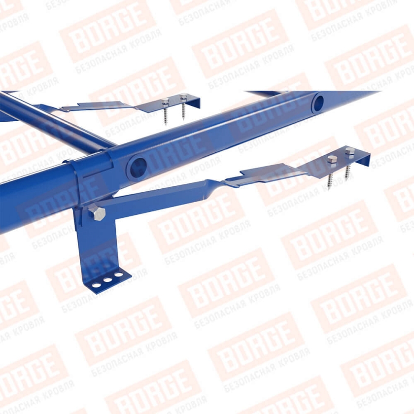 Комплект лестница кровельная BORGE 2,7м, для штучной черепицы, сигнально-синий (RAL 5005)