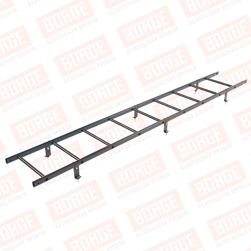 Комплект лестница кровельная BORGE 2,7м, антрацитово-серый (RAL 7016)