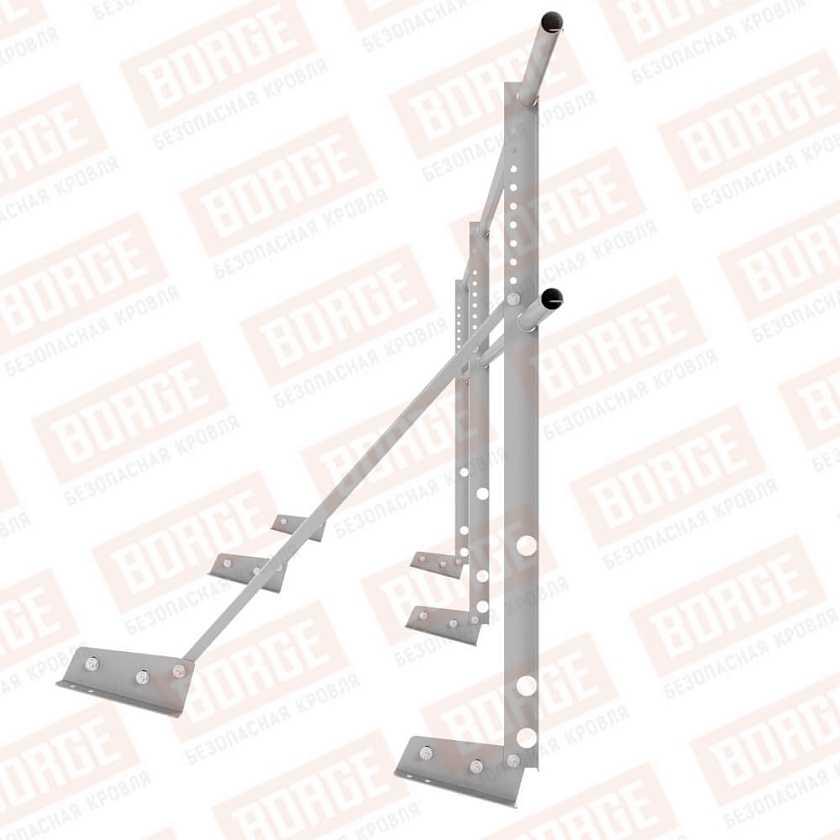 Ограждение декоративное NewLine H-90см, 3м, для фальцевой кровли, сигнально-серый (RAL 7004)