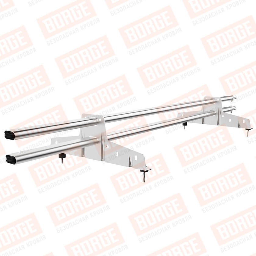 Снегозадержатель трубчатый BORGE 1,5м, 2 опоры, цинк