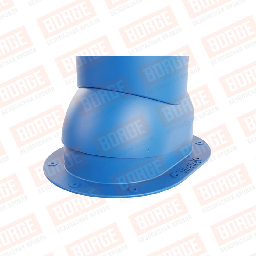 Труба вентиляционная Viotto, для готовой мягкой и фальцевой кровли, d-125мм, неутепленная, сигнально-синий (RAL 5005)