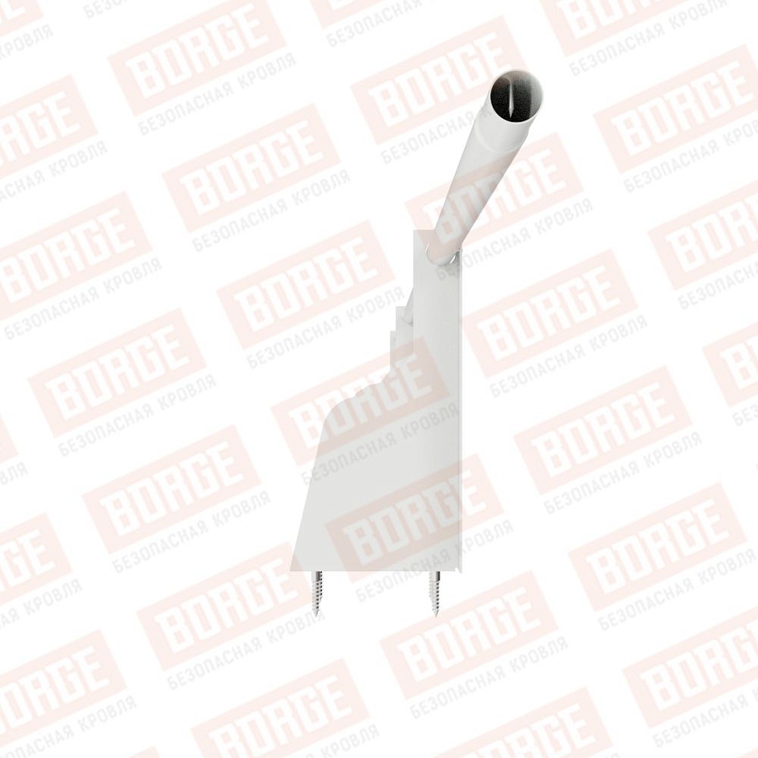 Ограждение плоских кровель Русский Рубеж Н-30, 3м, верхнее крепление, сигнально-белый (RAL 9003)