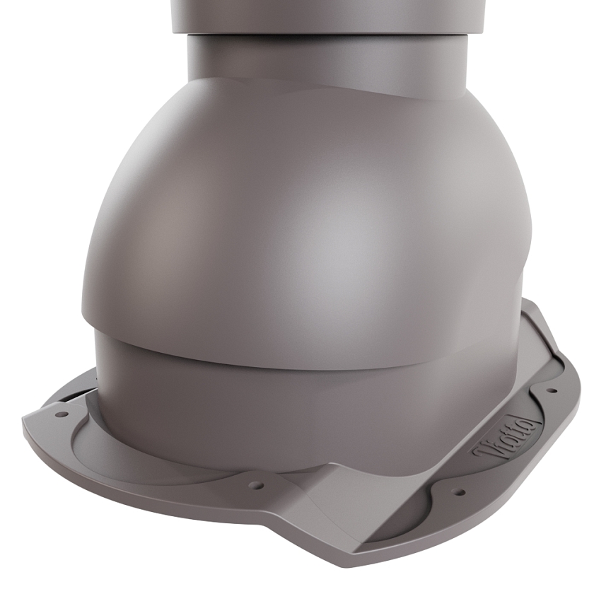 Выход вентиляции канализации Viotto, для МЧ Каскад, серо-коричневый (RAL 8019)