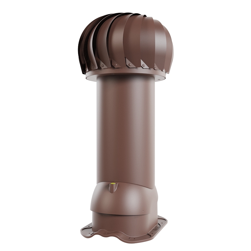 Роторная вентиляция Viotto, для МЧ Финнера, d-150мм, неутепленная, коричневый шоколад (RAL 8017)