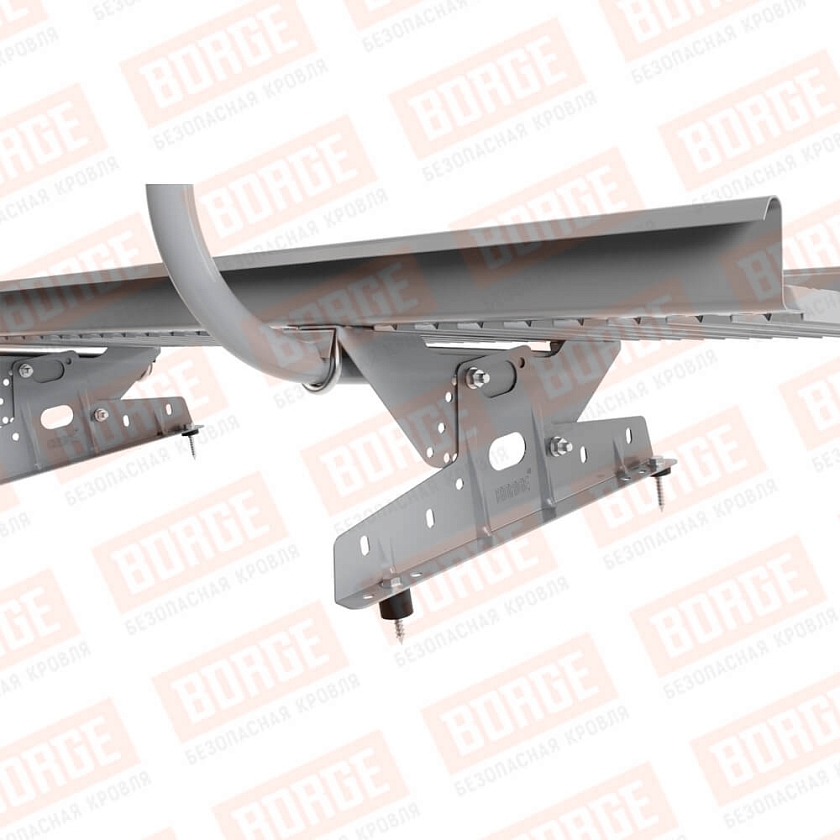 Мостик переходной с ограждением BORGE Н-120см, 3м, сигнально-серый (RAL 7004)